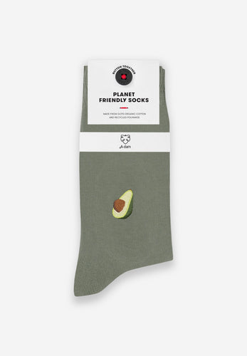 green avocado socks