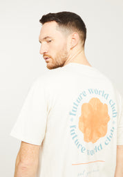 t-shirt aposeris flower arctic white