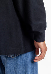 half zip sweatshirt black