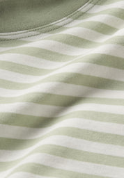 t-shirt vegaas stripes oatmilk-light matcha