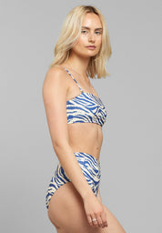 bikini top roma zebra blue