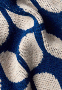 ops knitted sweater wallpaper blue