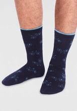 Load image into Gallery viewer, marquis bamboo bike socks navy