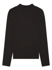 rib mock neck chocolate torte