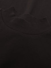 rib mock neck chocolate torte