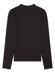 rib mock neck chocolate torte