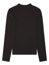 rib mock neck chocolate torte