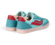 sneaker g-volley mesh turquoise/red/light gum