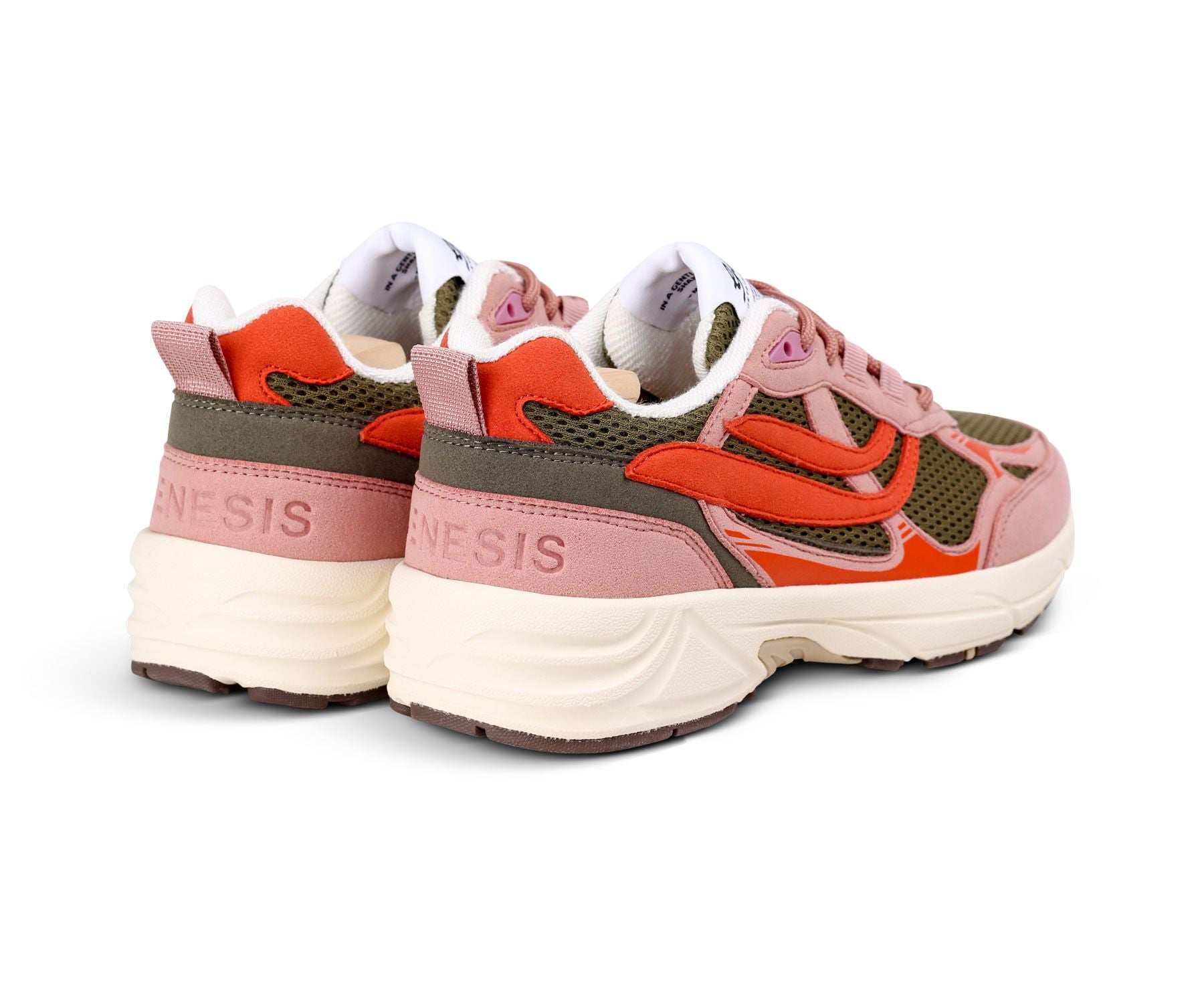 sneaker g-eco`99 multi colour old rose/olive/orange