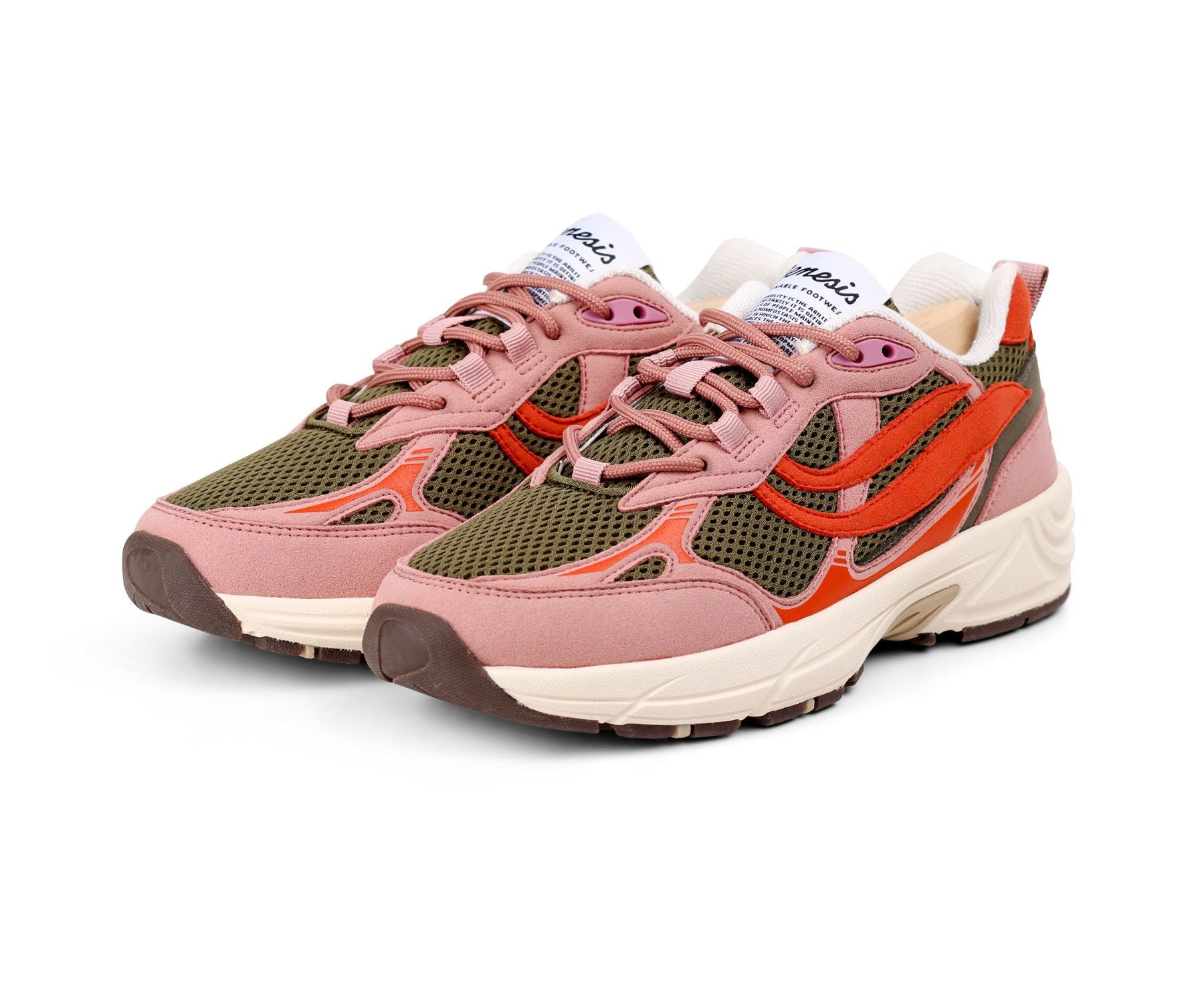 sneaker g-eco`99 multi colour old rose/olive/orange