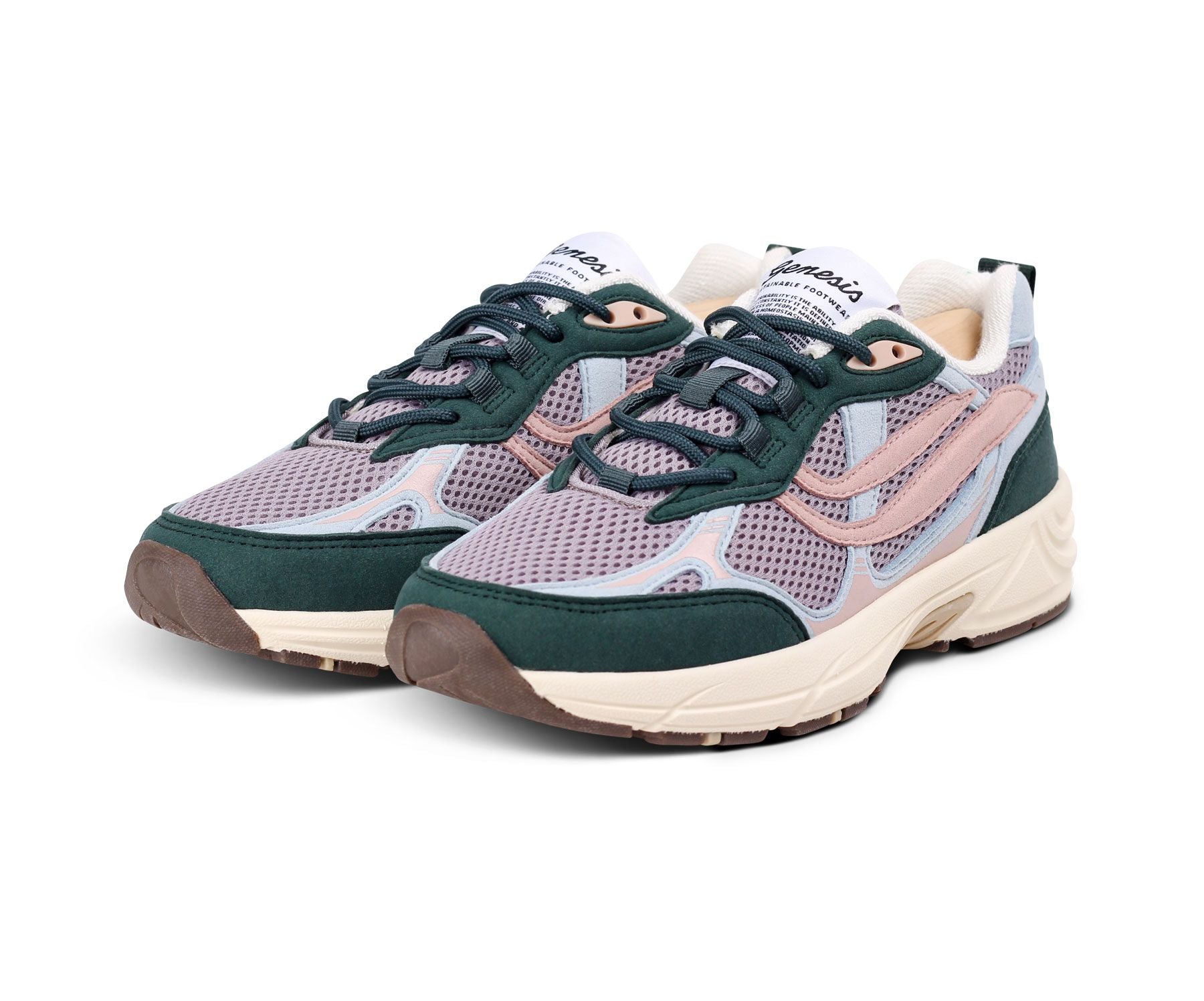 sneaker g-eco`99 multi colour teal/sky/old rose