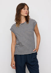 t-shirts zinnia stripes dark navy