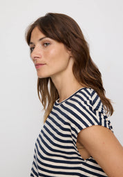 t-shirts zinnia stripes dark navy