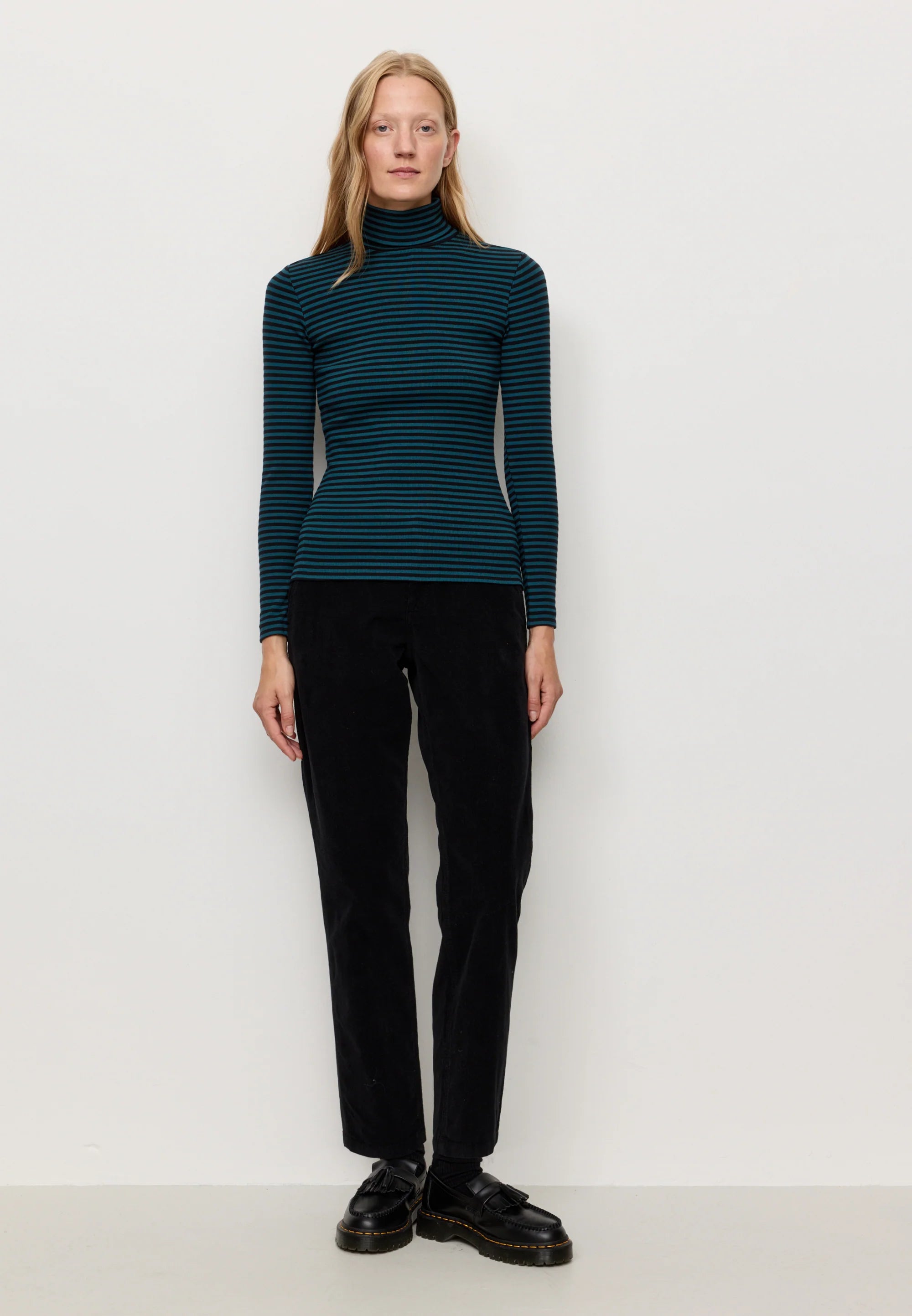 longsleeve liatris stripes lake blue