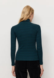 longsleeve liatris stripes lake blue