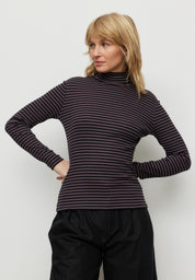 longsleeve liatris stripes dark grape