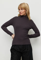 longsleeve liatris stripes dark grape