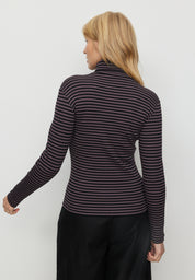longsleeve liatris stripes dark grape
