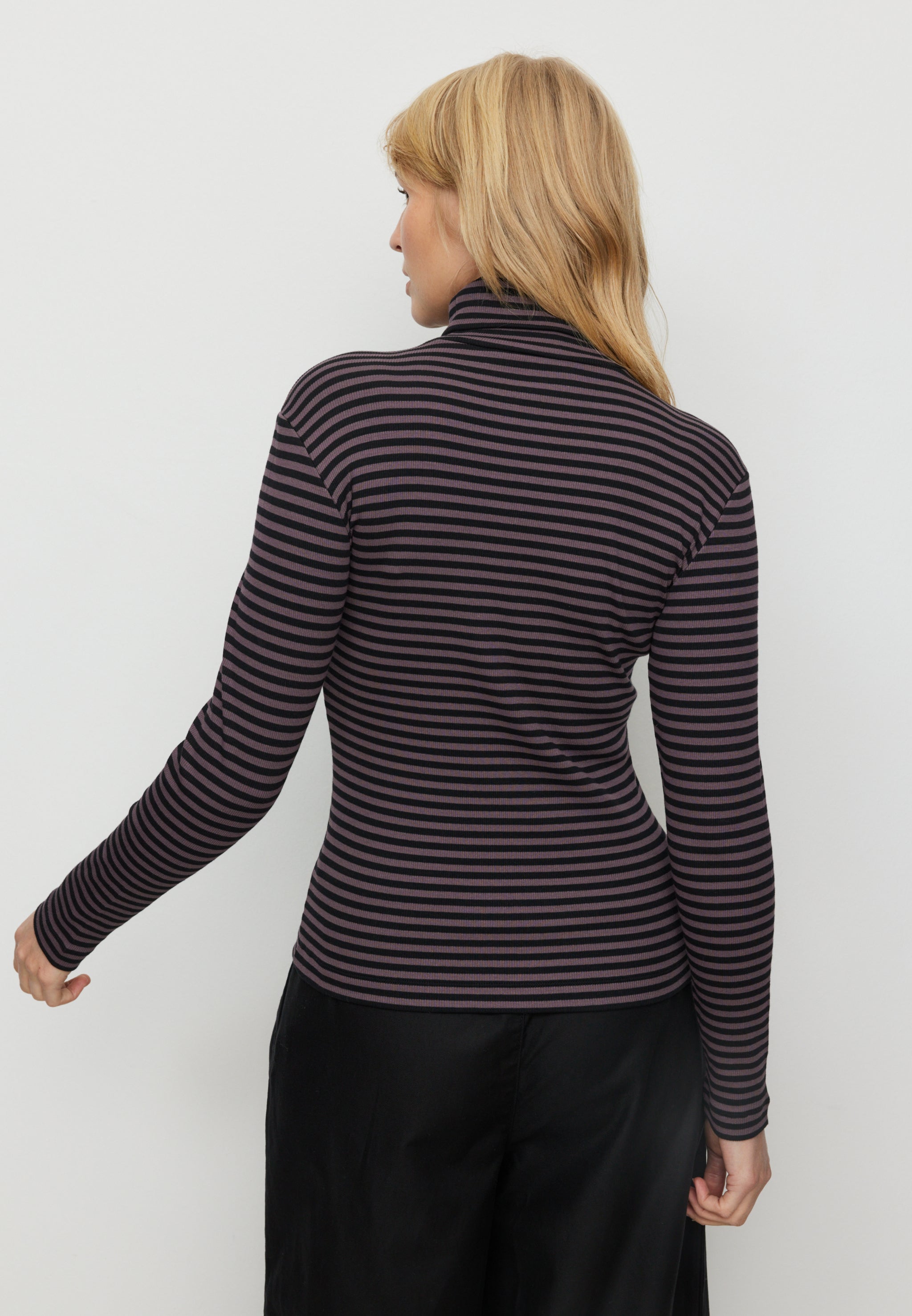 longsleeve liatris stripes dark grape