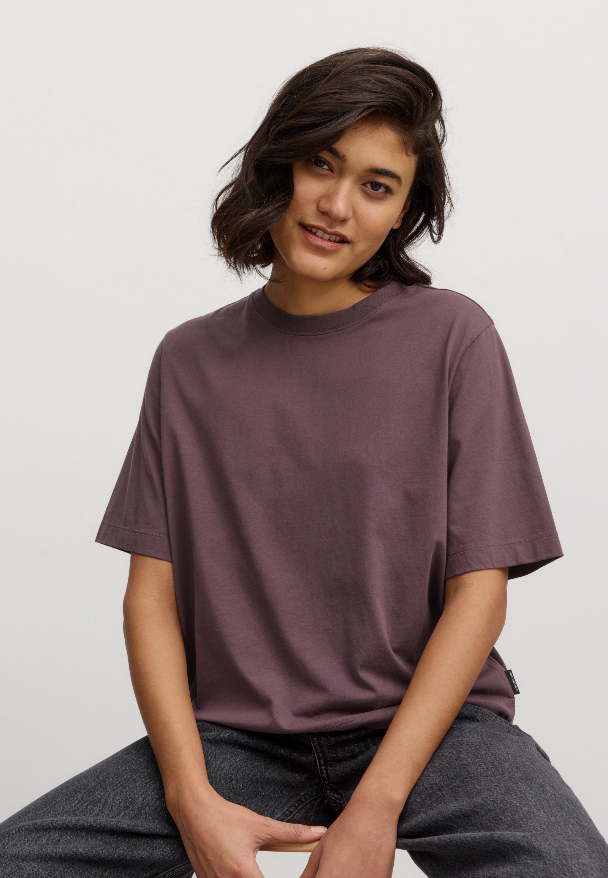 t-shirt azolla dark grape
