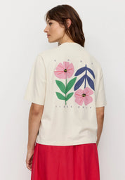 t-shirt azolla good vibes arctic white