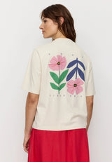 t-shirt azolla good vibes arctic white