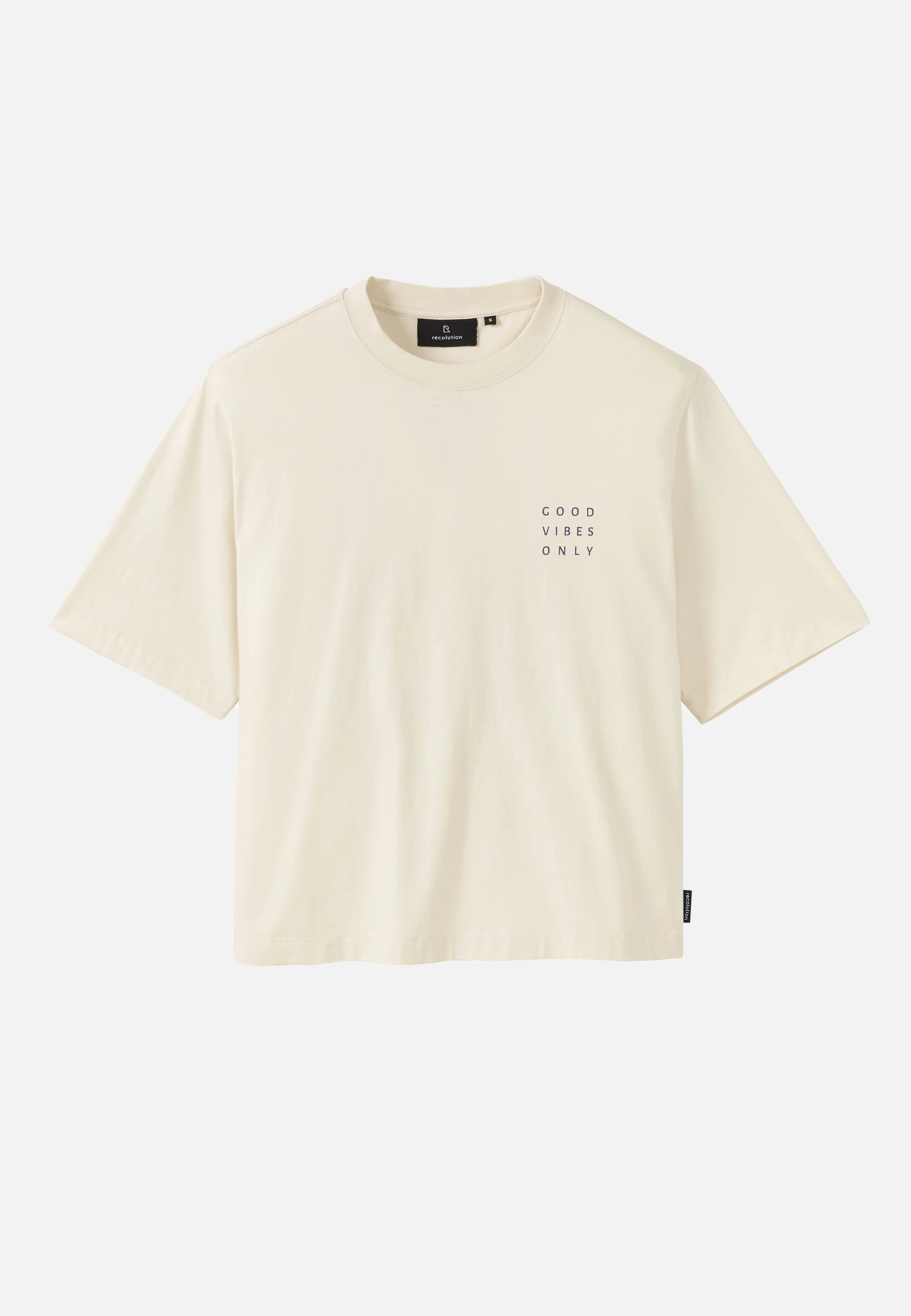 t-shirt azolla good vibes arctic white