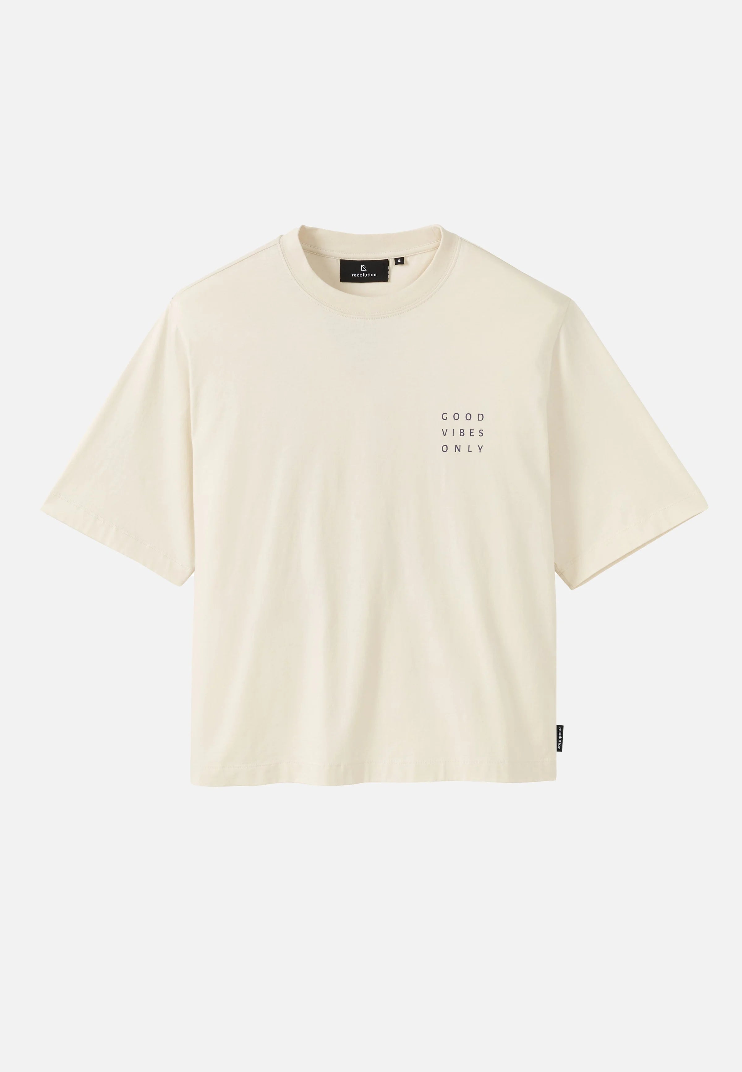 t-shirt azolla good vibes arctic white