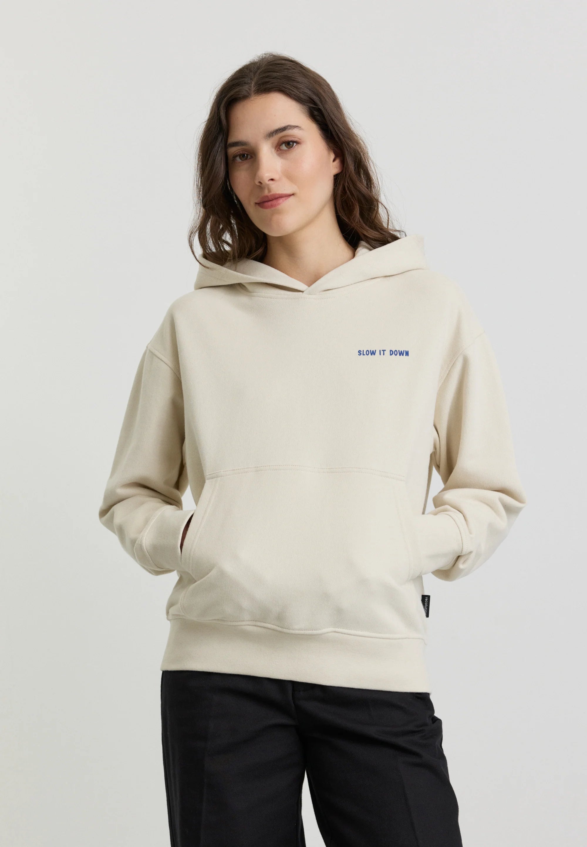 hoodie persea slow arctic white