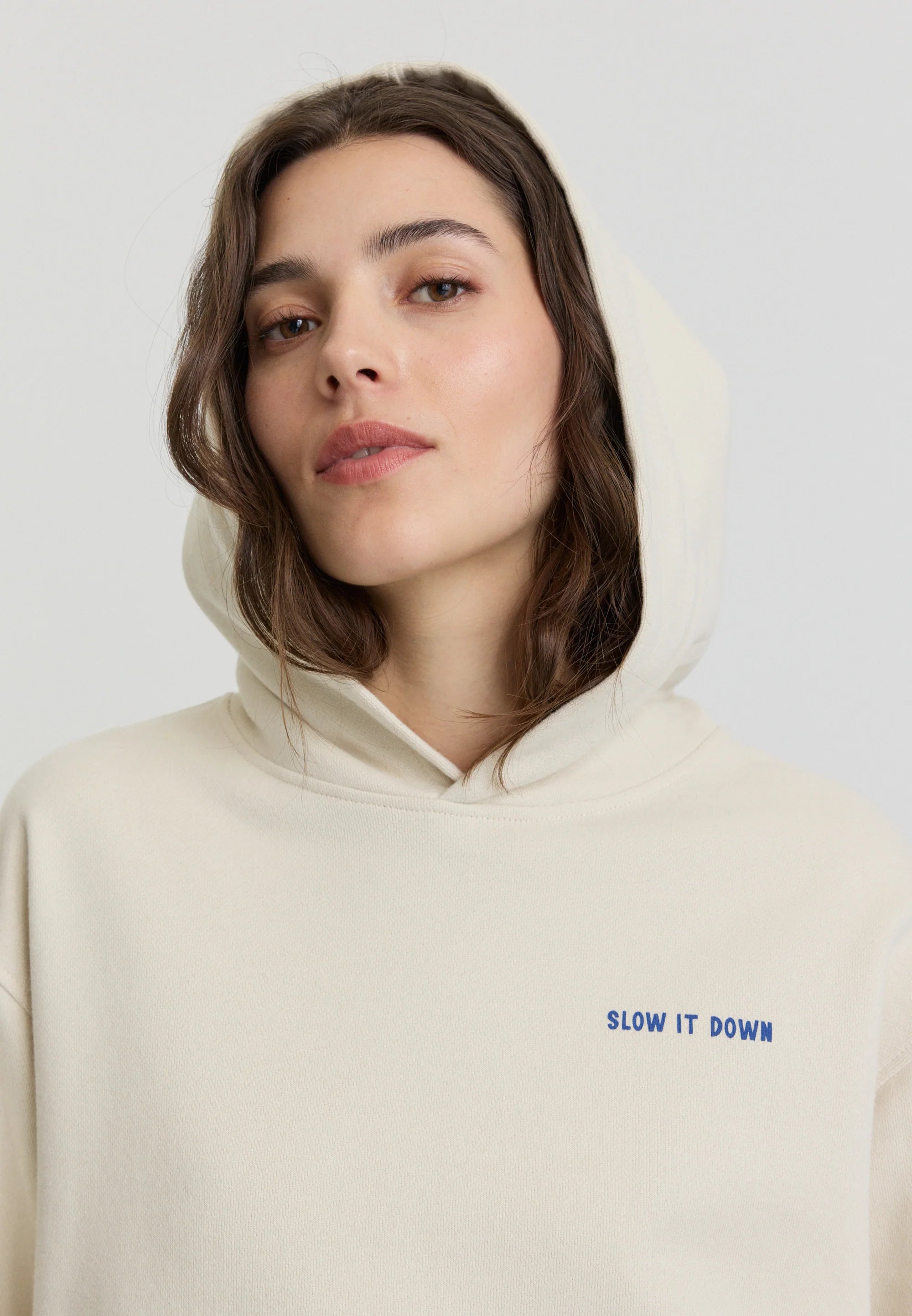 hoodie persea slow arctic white