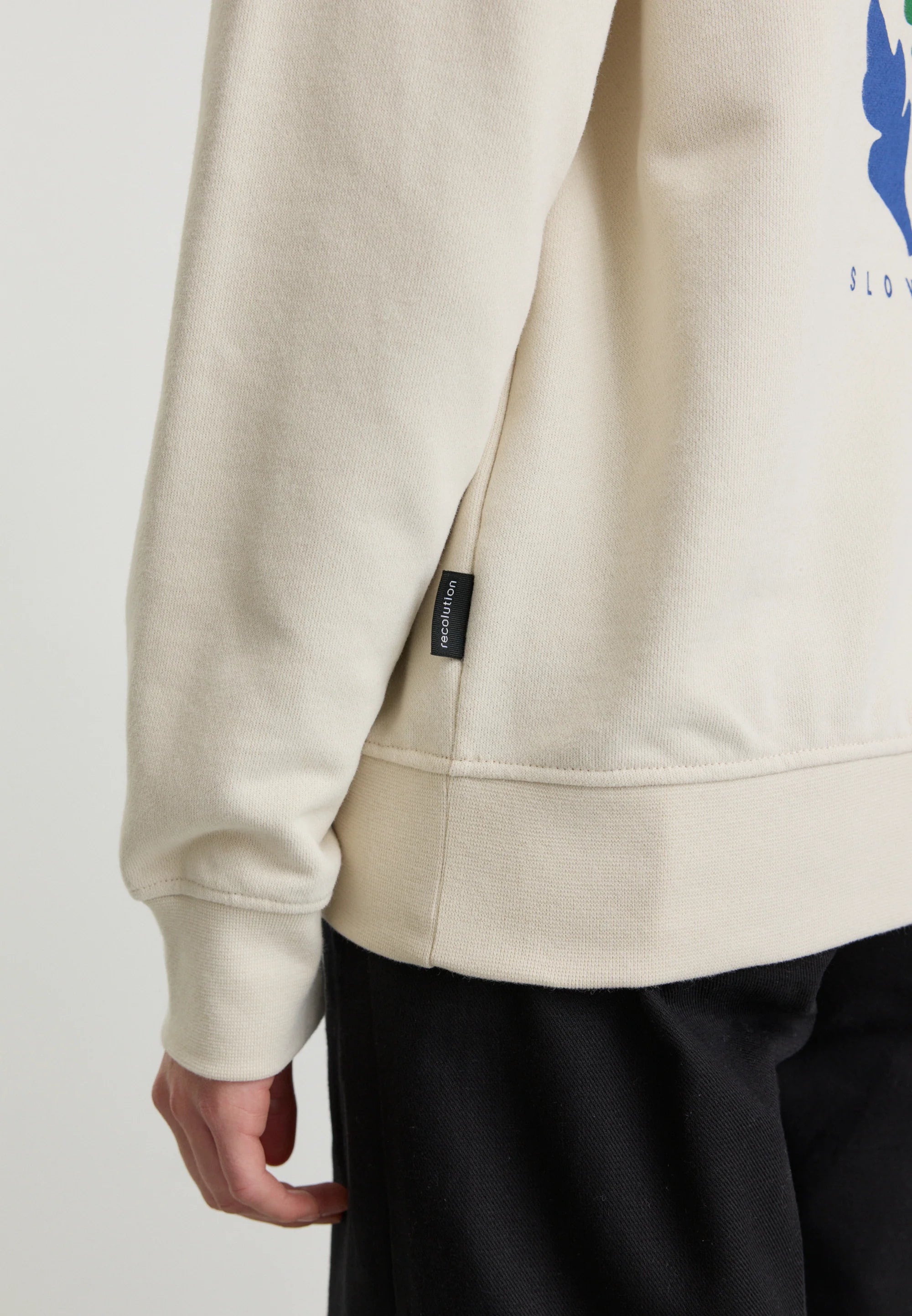 hoodie persea slow arctic white