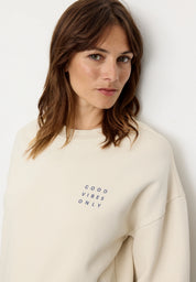 sweatshirt nerine good vibes arctic white