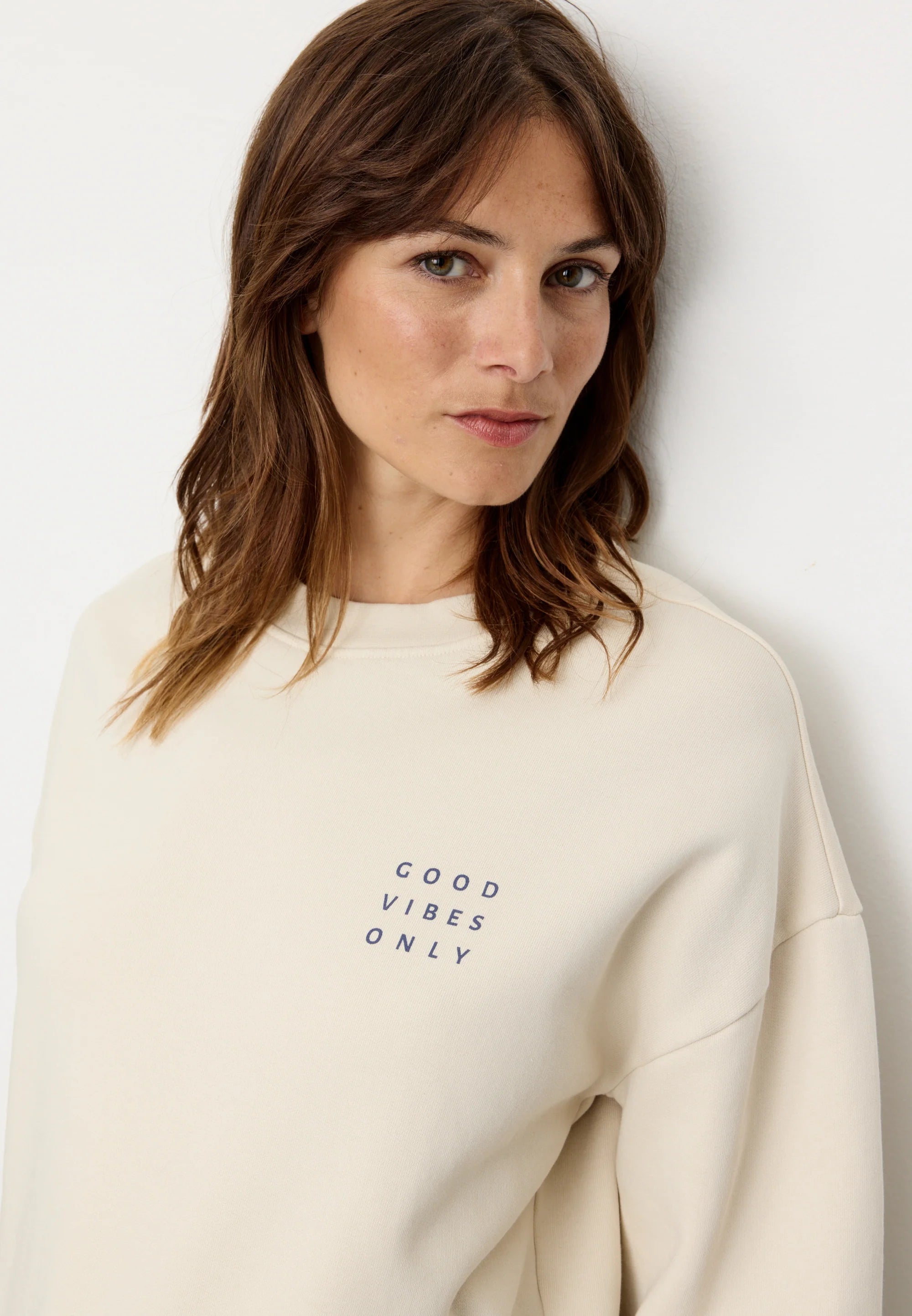 sweatshirt nerine good vibes arctic white