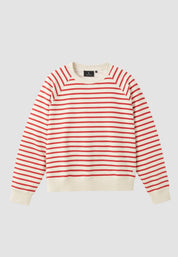 pullover allamanda stripes signal red