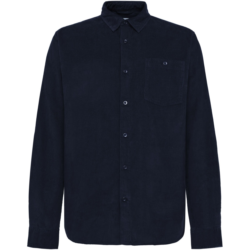 dune regular corduroy shirt night sky