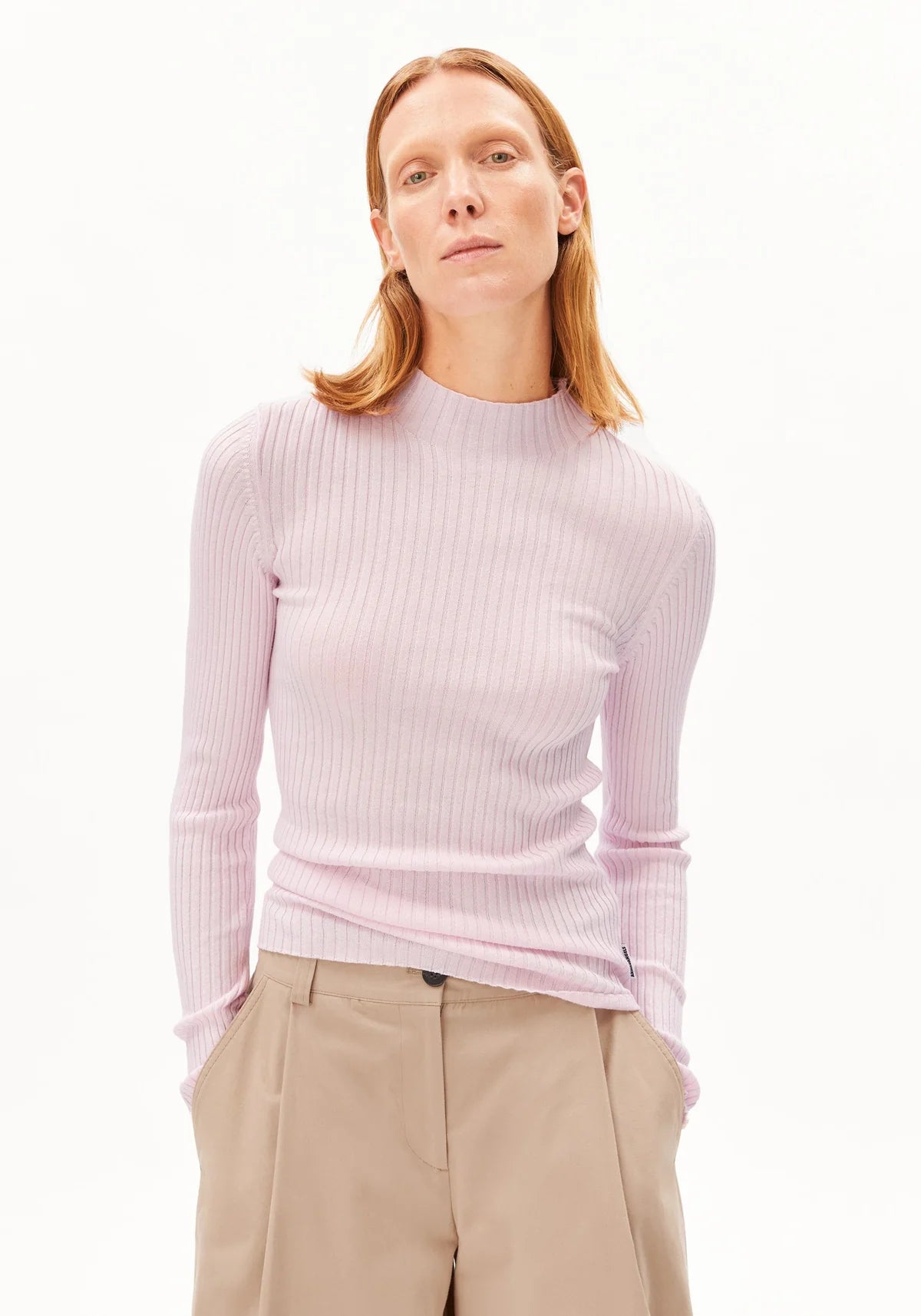 alaania knit sweater pink mist