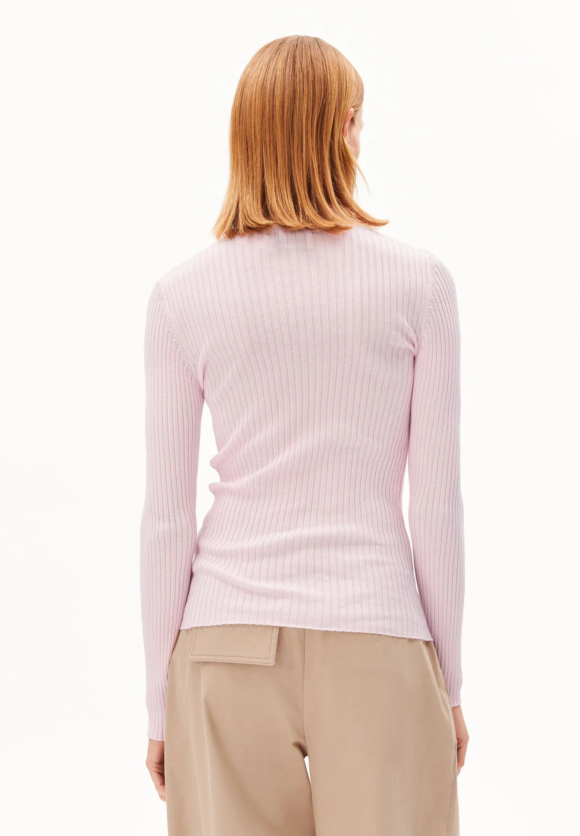 alaania knit sweater pink mist