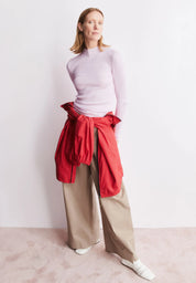 alaania knit sweater pink mist