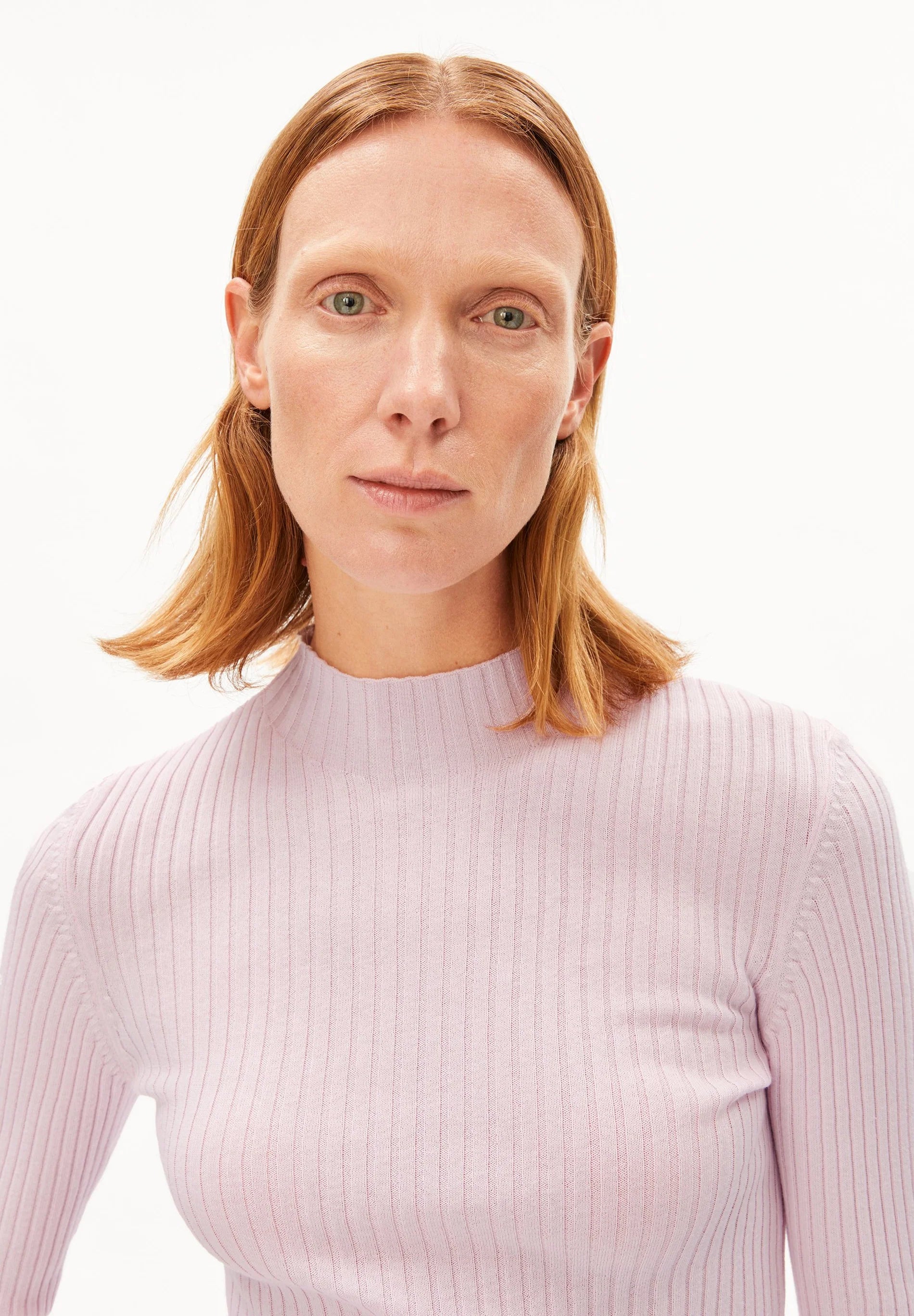 alaania knit sweater pink mist