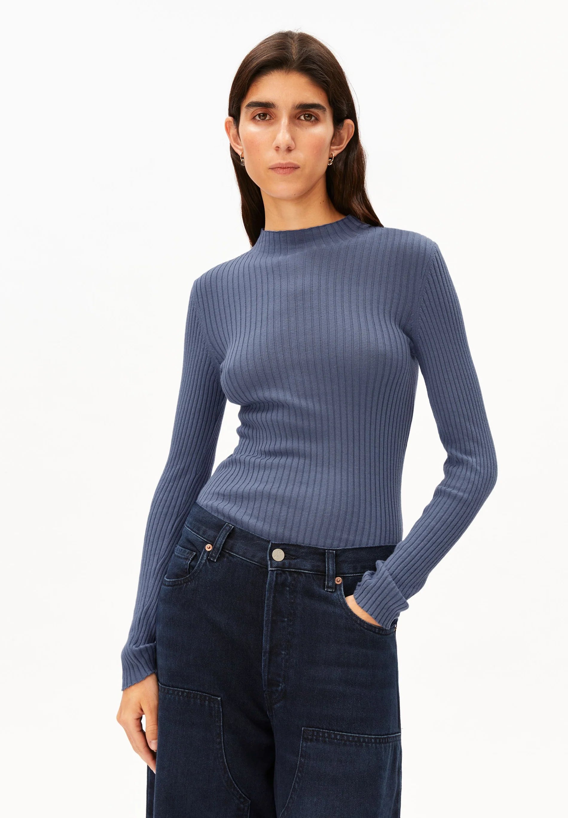alaania knit sweater dusty moon