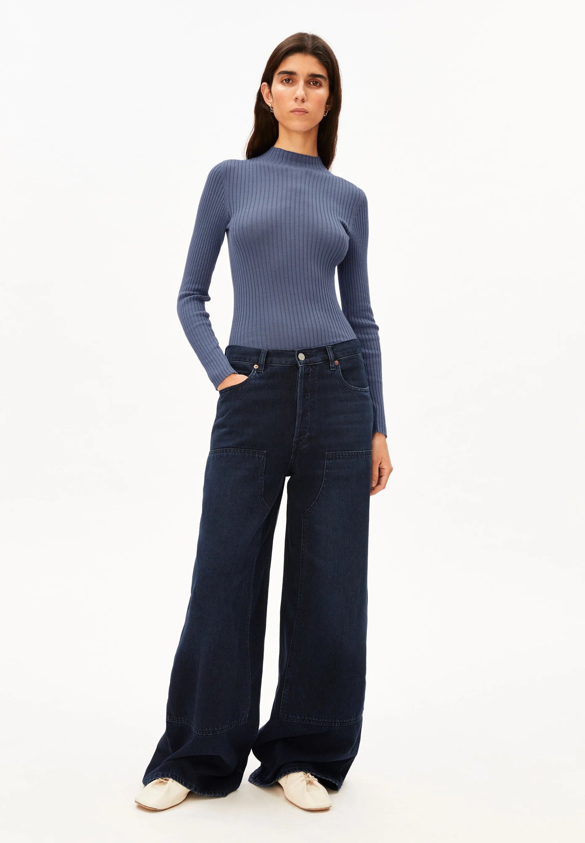 alaania knit sweater dusty moon