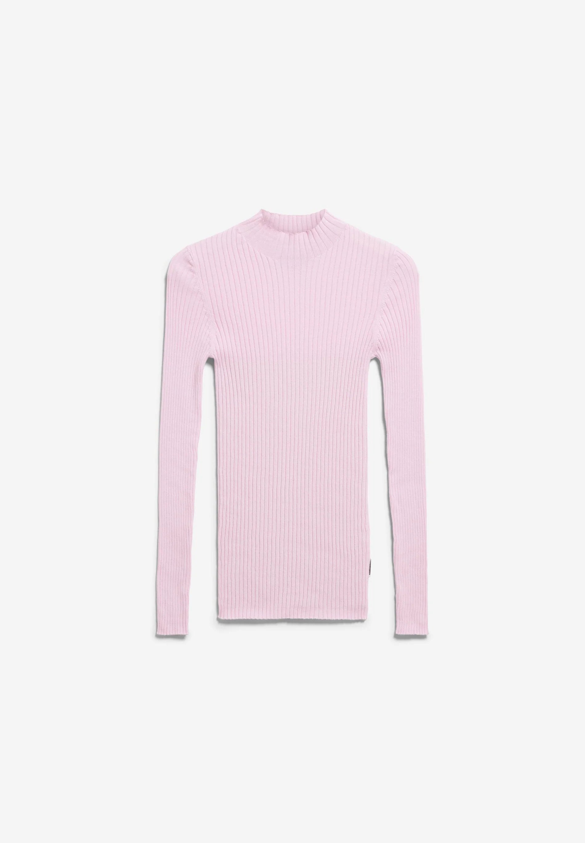 alaania knit sweater frosted rose