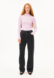 alaania knit sweater frosted rose