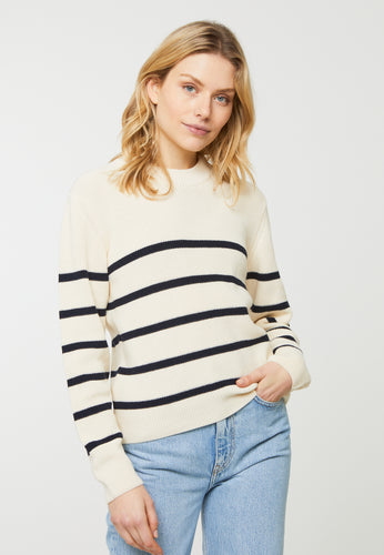 sweater strelitzia stripes summer sand