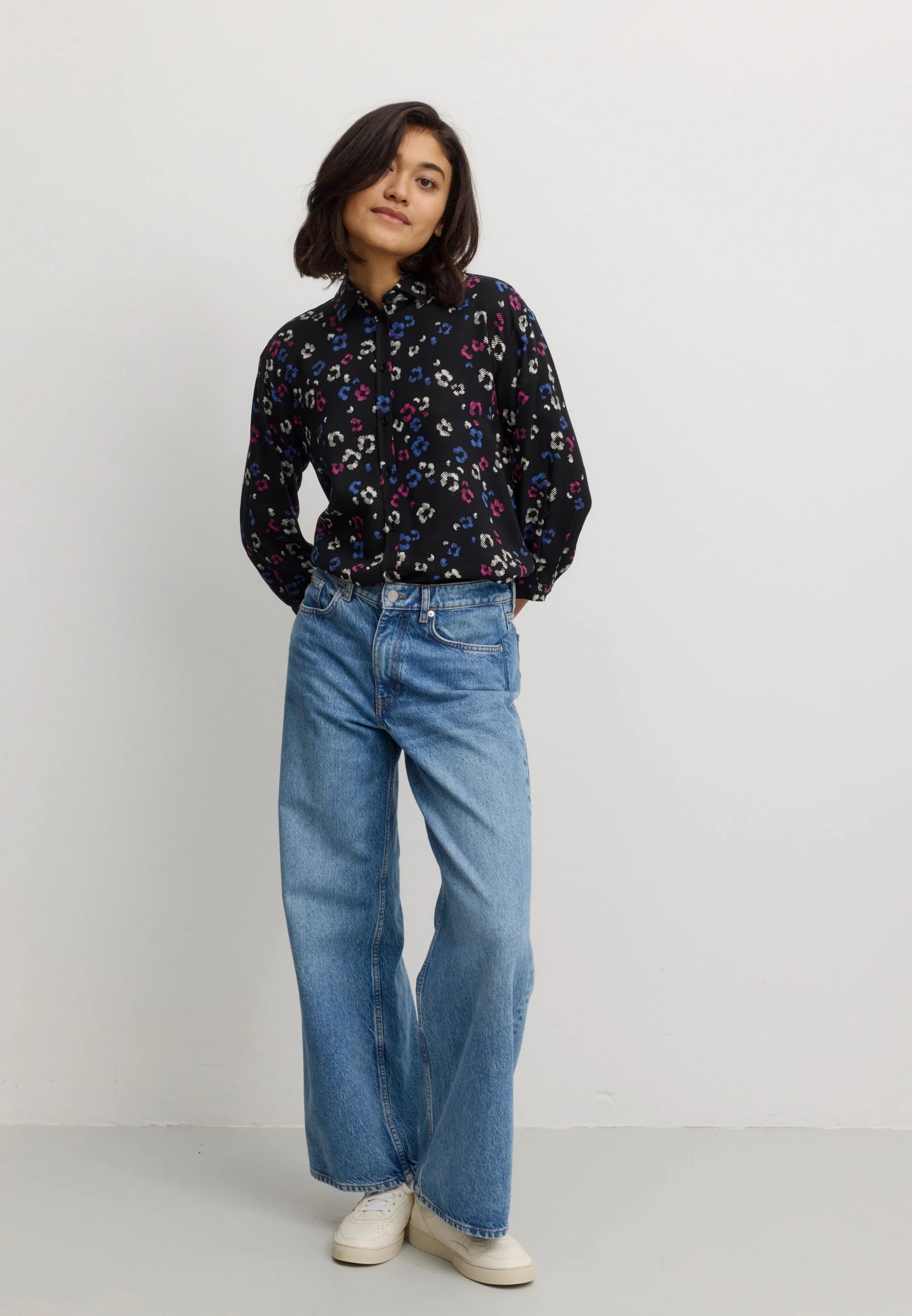 bluse cypress blossom black