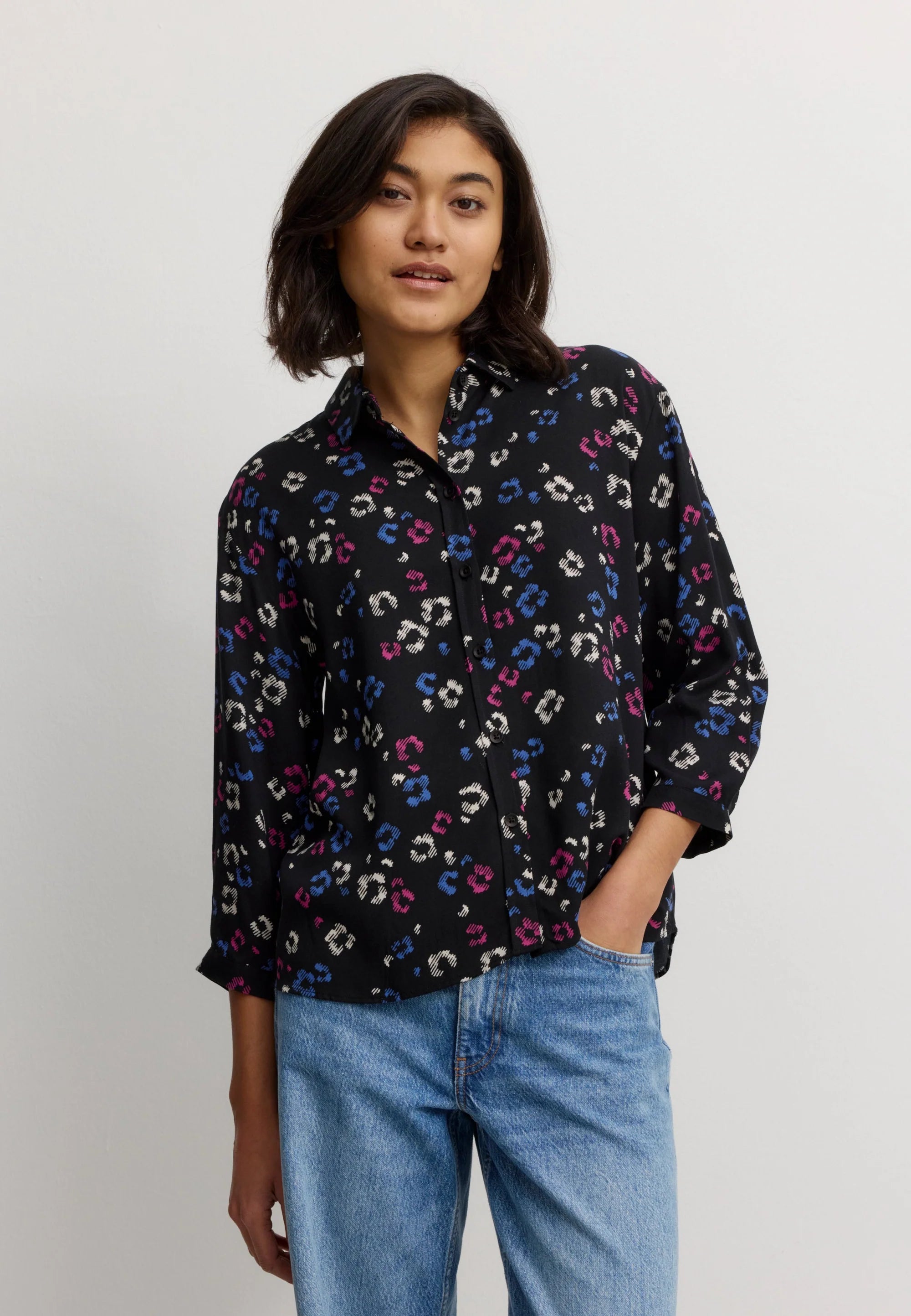 bluse cypress blossom black