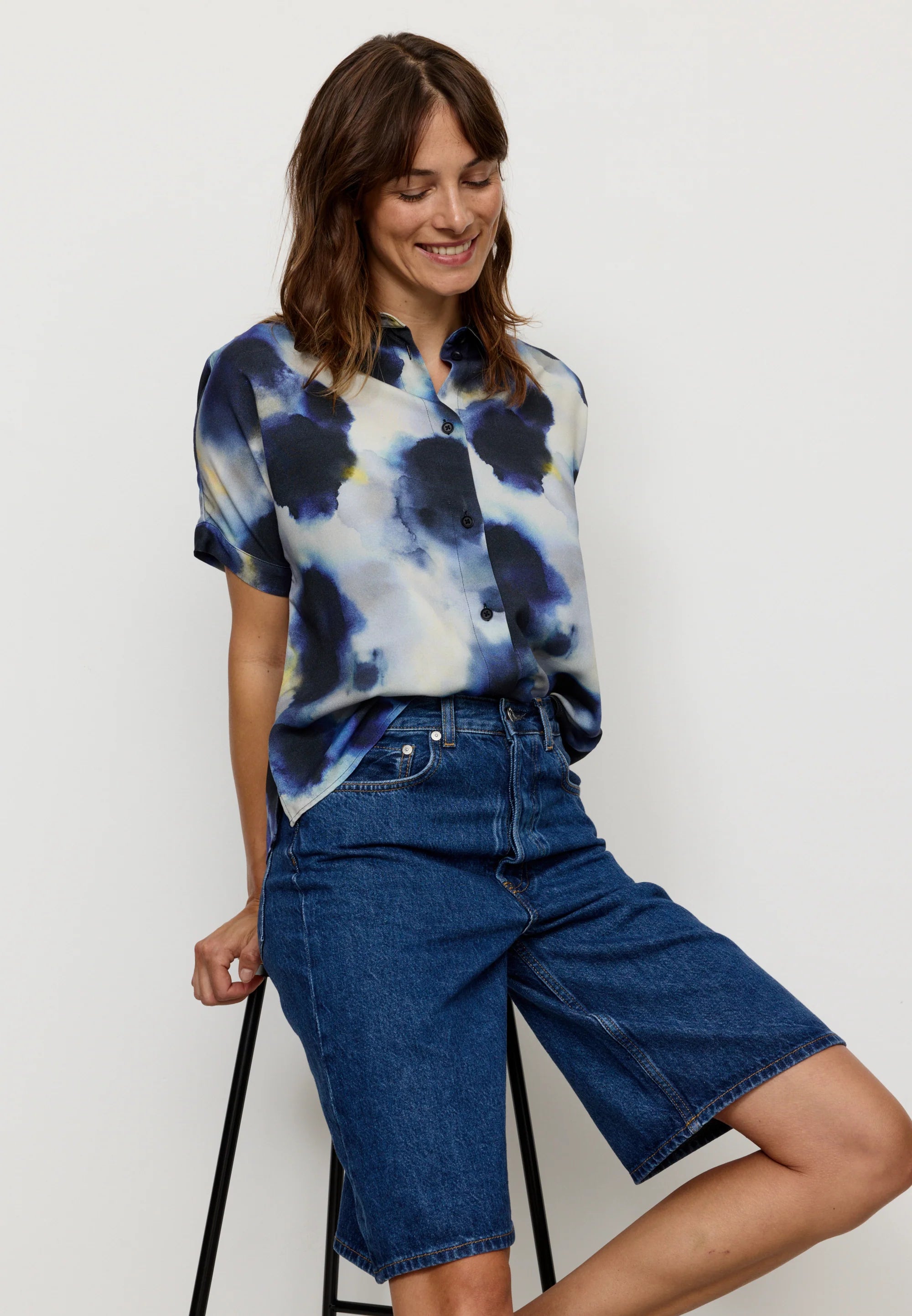 bluse lotus waterdrop blue