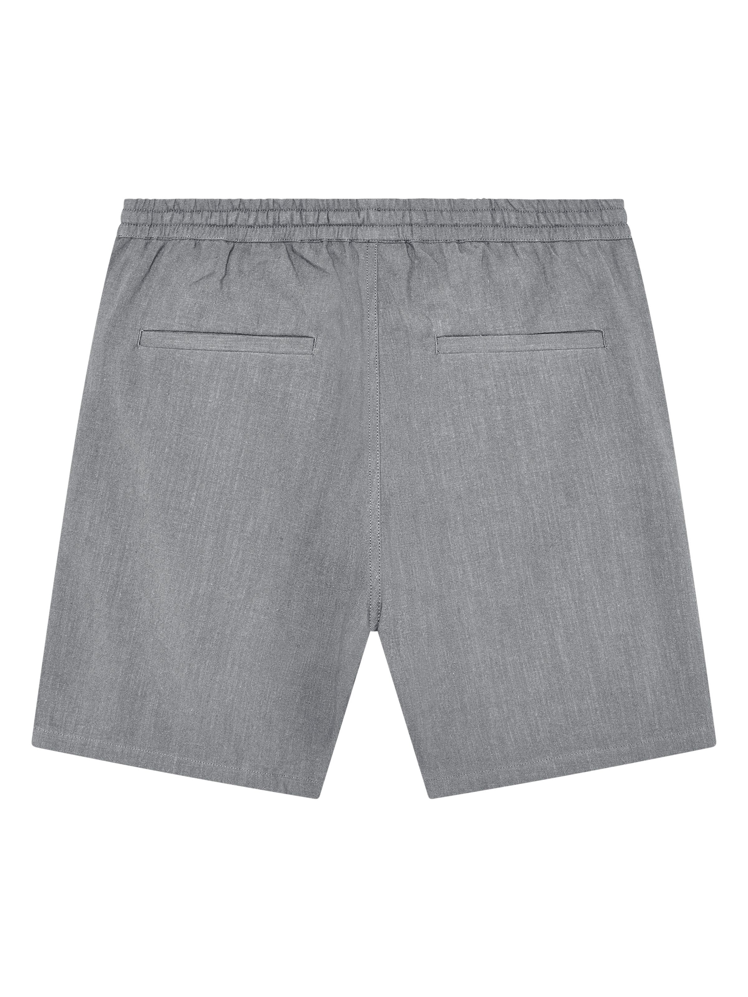 fig loose linen-mix shorts ultimate grey