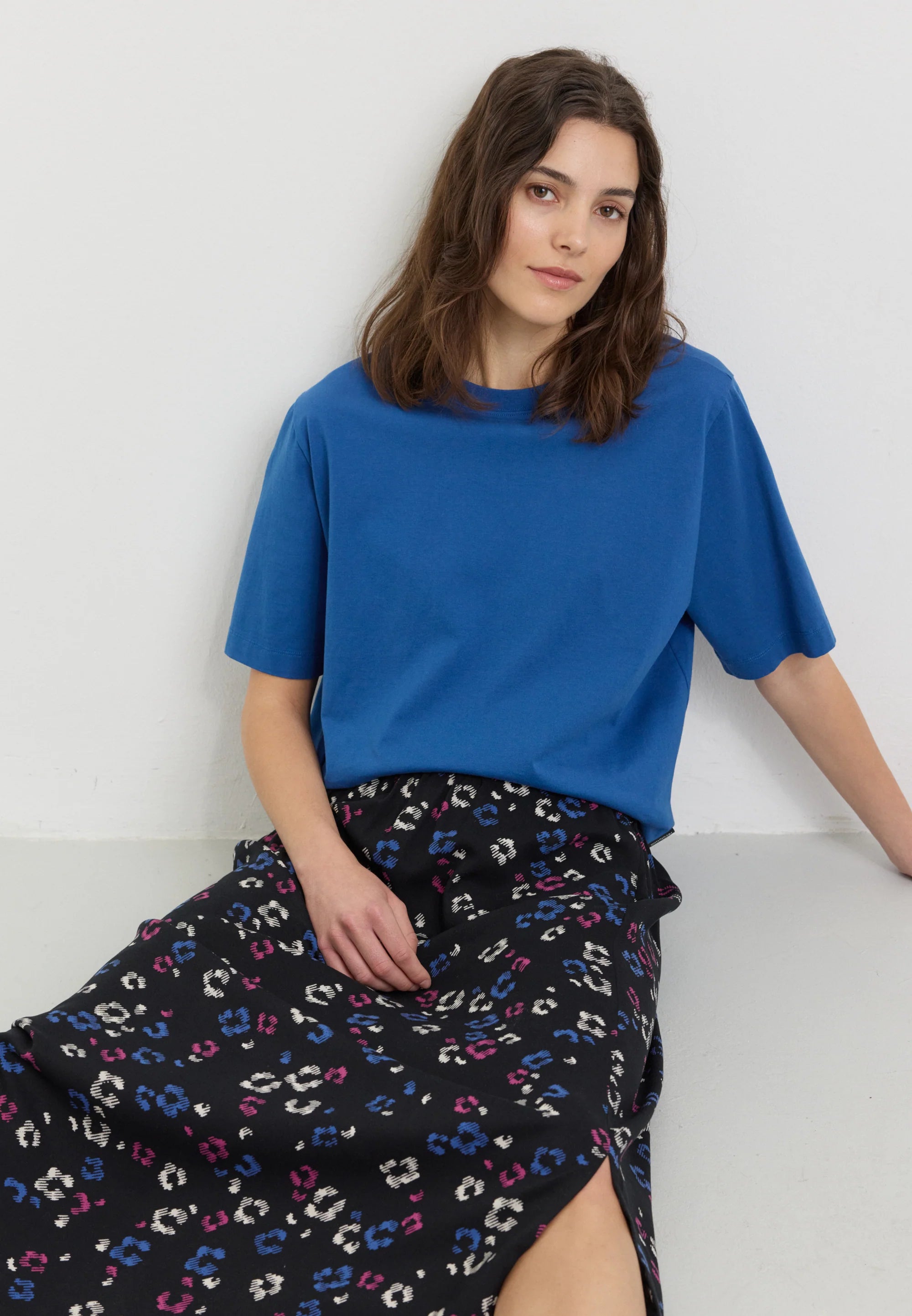 t-shirt azolla lapis blue