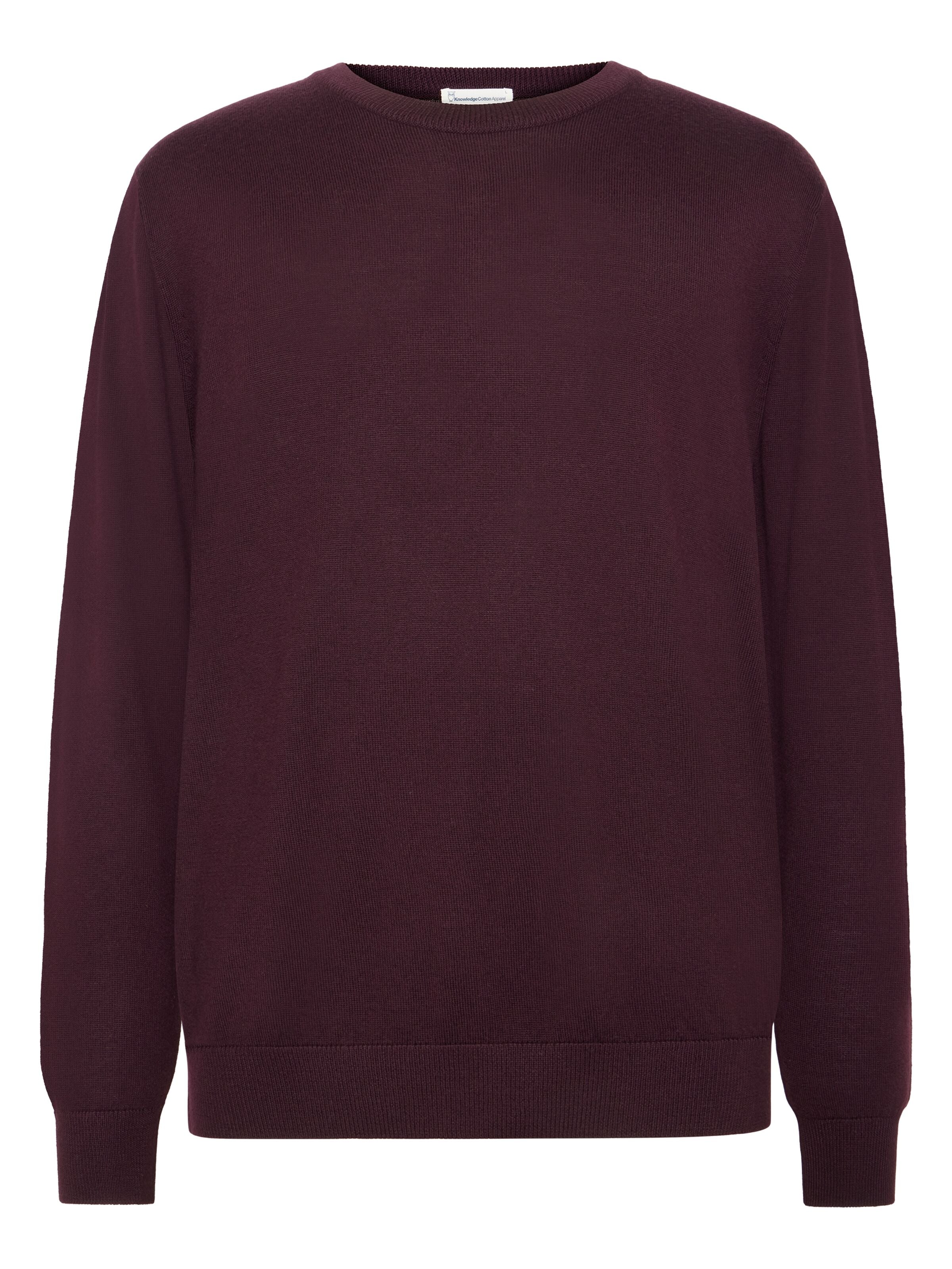 regular merino knit crew neck fig